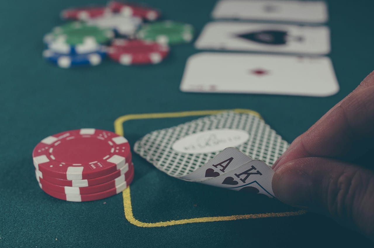 Blackjack table
